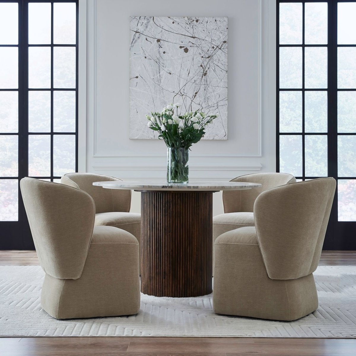 Accent Dining - Dining Chair With Casters Side Chairs by Liberty Furniture - Walls Furniture & Mattress