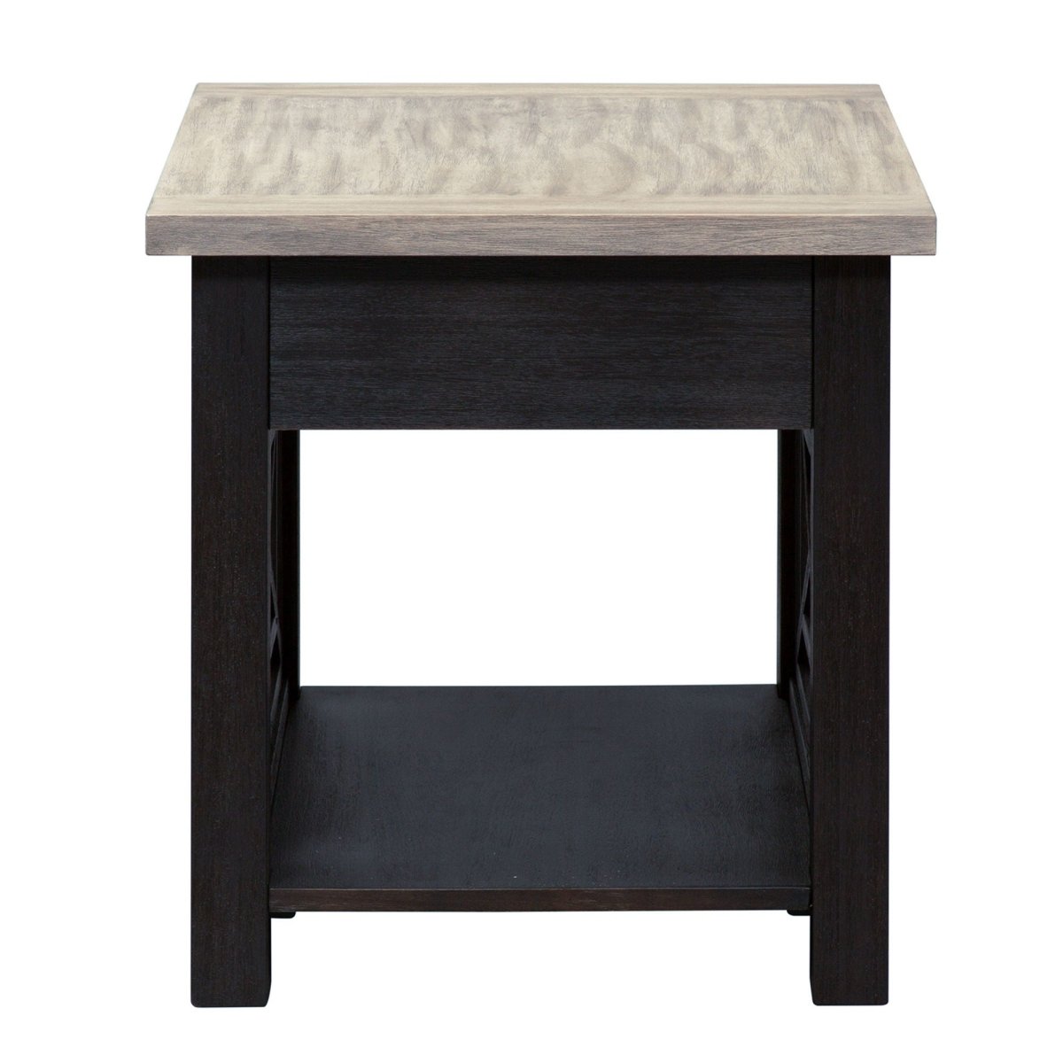Heatherbrook - Drawer End Table - Black End Tables by Liberty Furniture - Walls Furniture & Mattress