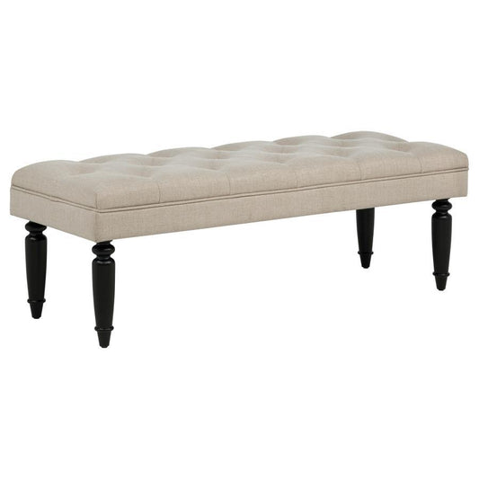 Marsha - 52" Upholstered Entryway Accent Bench - Latte Upholstered Benches by Coaster Fine Furniture - Walls Furniture & Mattress