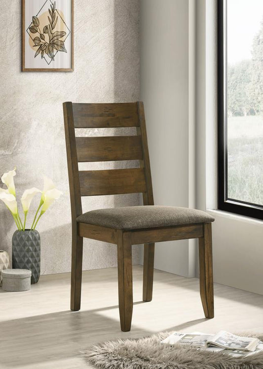 Alston - Wood Dining Side Chair (Set of 2) - Knotty Nutmeg Chair Sets by CoasterEveryday - Walls Furniture & Mattress