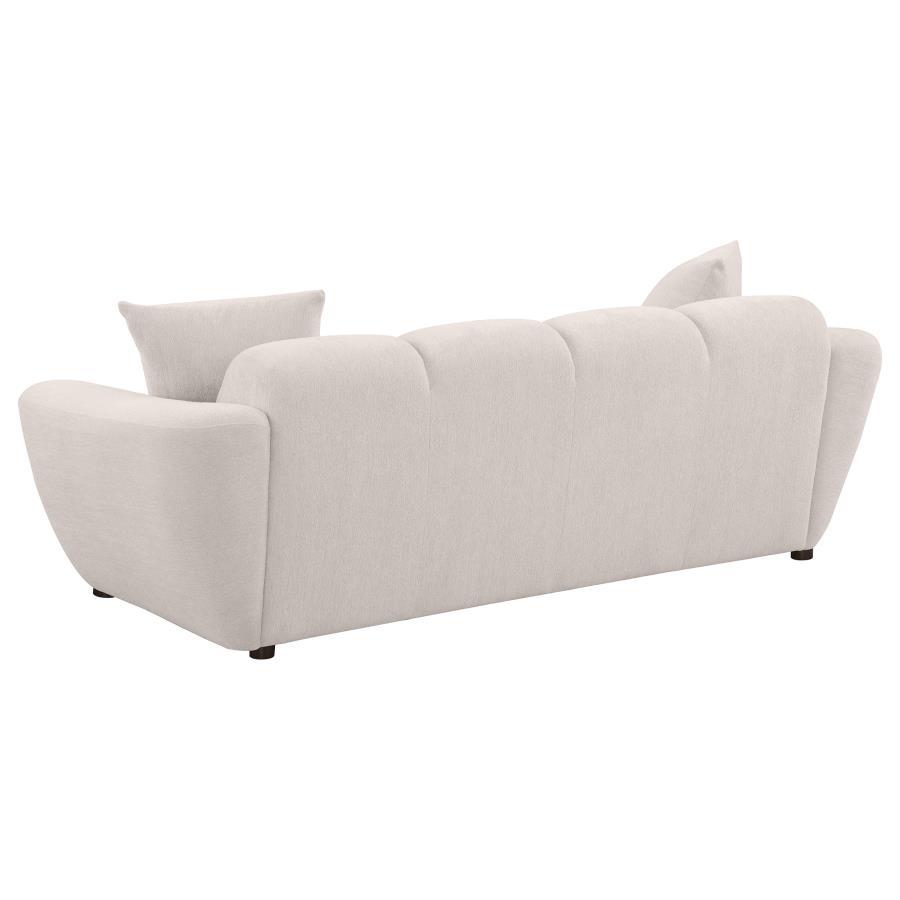Destino - Chenille Splayed Arm Sofa Set Stationary Sofas & Loveseats by Coaster Fine Furniture - Walls Furniture & Mattress