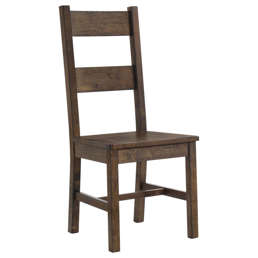 Coleman - Dining Side Chair (Set of 2) - Rustic Golden Brown Chair Sets by CoasterEveryday - Walls Furniture & Mattress