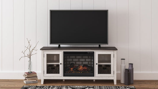 Dorrinson - TV Stand With Fireplace Insert Fireplace TV Stands by Signature Design by Ashley® - Walls Furniture & Mattress
