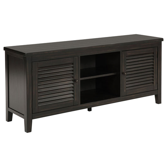 Concord - 2 - Door TV Stand Console - Distressed Java TV Stands by Coaster Fine Furniture - Walls Furniture & Mattress