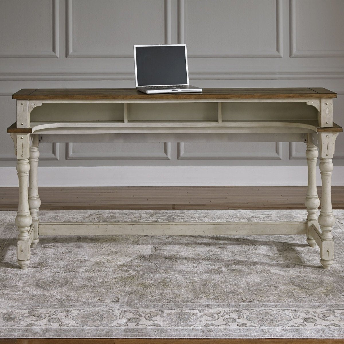 Morgan Creek - Console Bar Table - White Console Tables by Liberty Furniture - Walls Furniture & Mattress