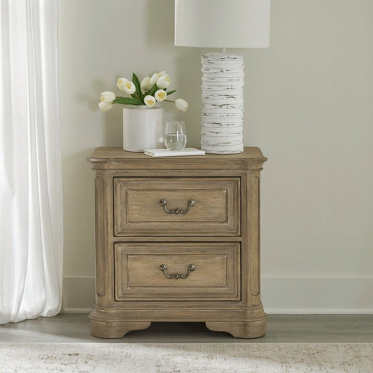 Magnolia Manor - 2 Drawer Night Stand Accent Nightstands by Liberty Furniture - Walls Furniture & Mattress