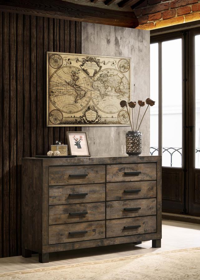 Woodmont - 8 - Drawer Dresser Dressers by CoasterEveryday - Walls Furniture & Mattress
