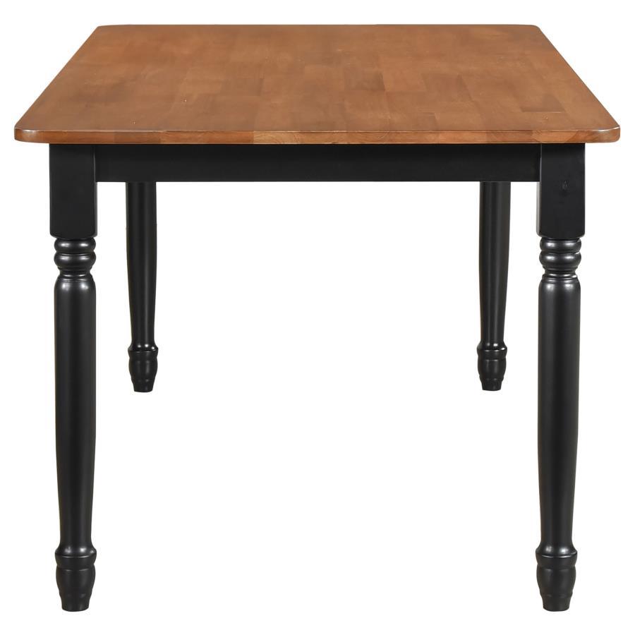 Hollyoak - Rectangular Wood Dining Table - Walnut Dining Tables by Coaster Fine Furniture - Walls Furniture & Mattress