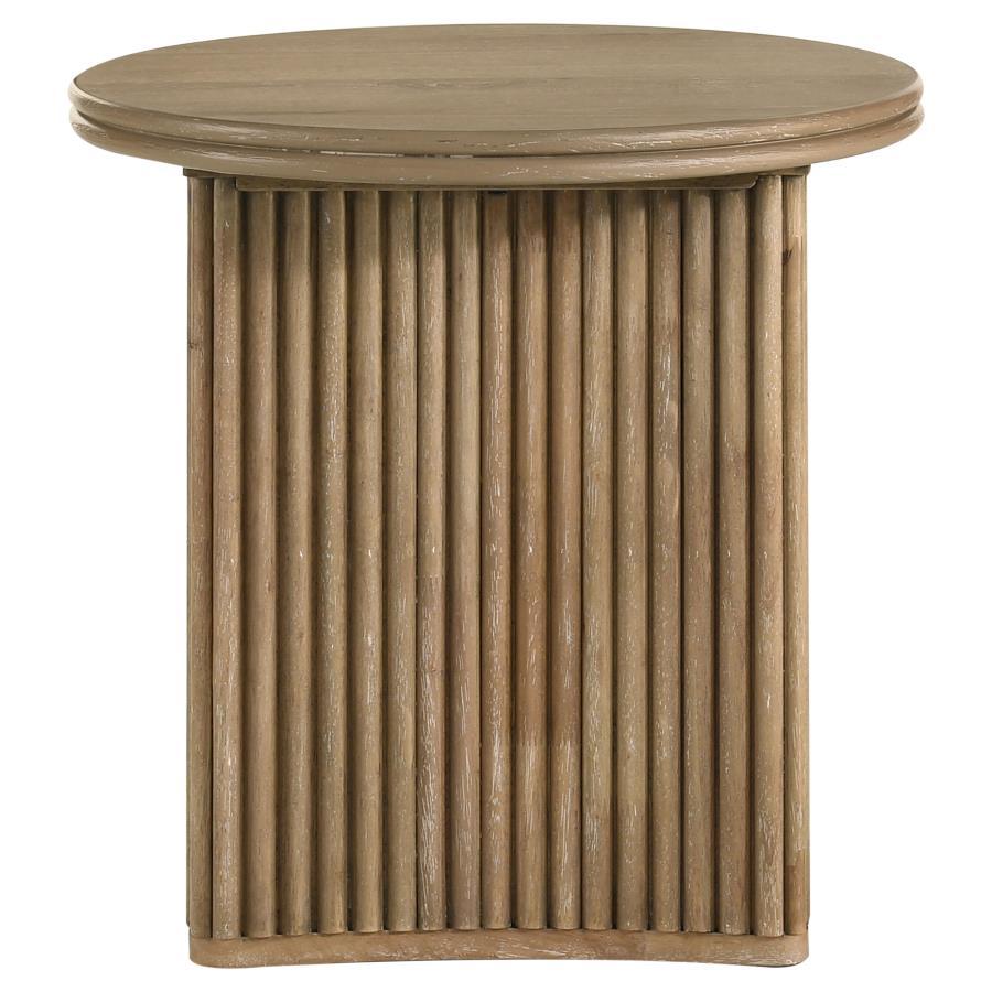 Adina - Round Wood Table End Tables by Coaster Fine Furniture - Walls Furniture & Mattress