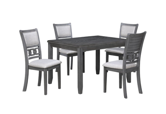 Gia - Rectangle Dining Table Set 5 Piece Dining Room Sets by New Classic - Walls Furniture & Mattress