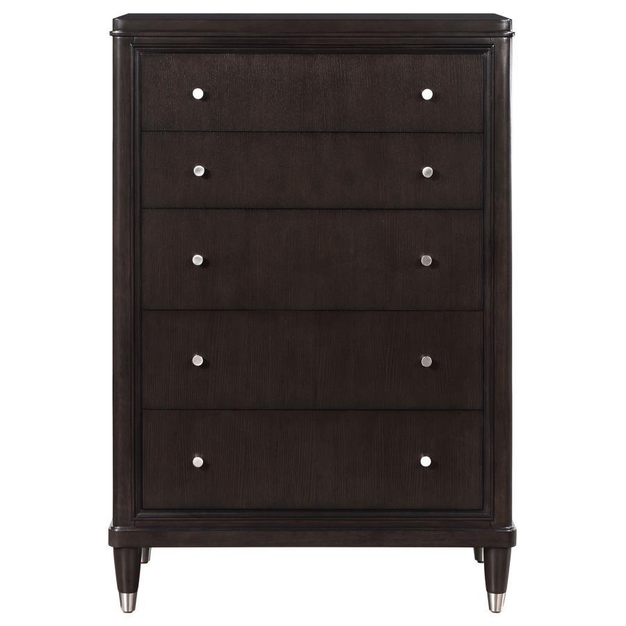 Emberlyn - 5 - Drawer Bedroom Chest - Brown Accent Chests by Coaster Fine Furniture - Walls Furniture & Mattress