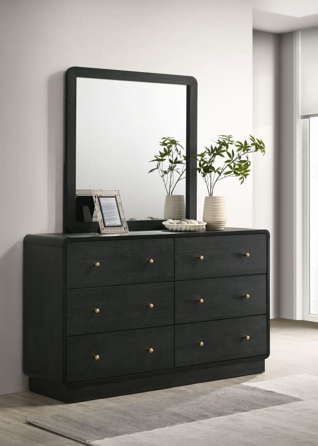 Cavelle - 6 - Drawer Dresser Dressers by Coaster Fine Furniture - Walls Furniture & Mattress