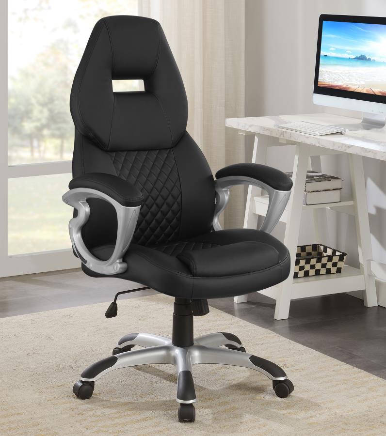 Bruce - Upholstered Adjustable Home Office Desk Chair Swivel Chairs by CoasterEssence - Walls Furniture & Mattress