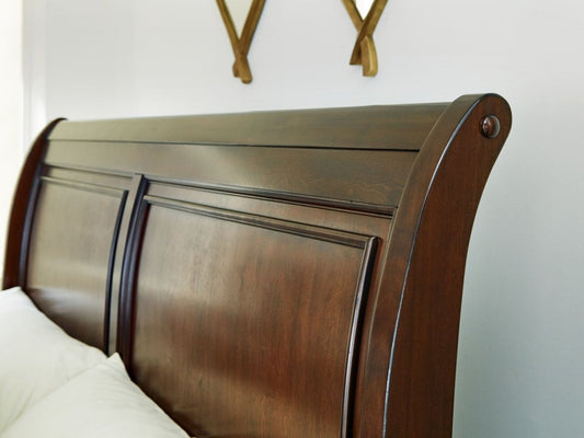 Trellington - Queen Sleigh Storage Bed - Brown Storage Beds by Signature Design by Ashley® - Walls Furniture & Mattress