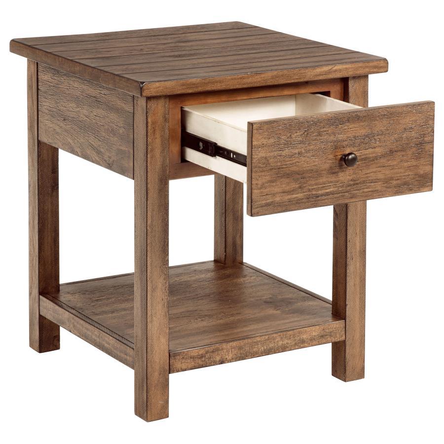 Payne - 1 Drawers Wood End Table with Shelf End Tables by Coaster Fine Furniture - Walls Furniture & Mattress
