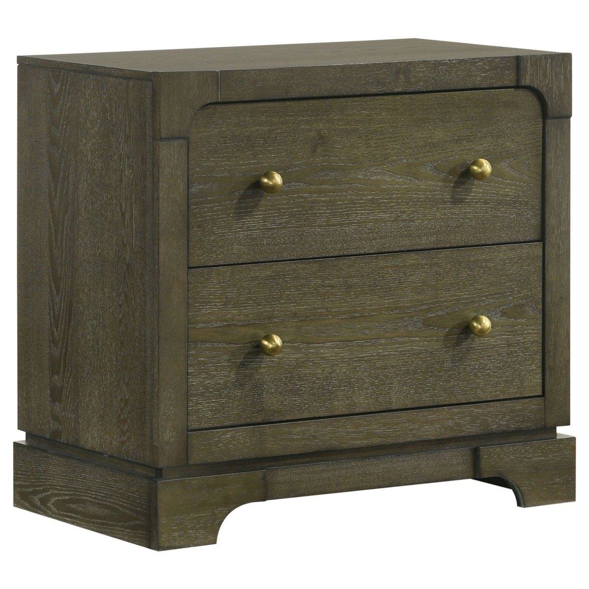 Gran Park - 2 - Drawer Nightstand Bedside Table - Dark Cocoa Nightstands w/ Charging Stations by Coaster Fine Furniture - Walls Furniture & Mattress