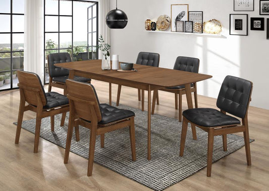 Redbridge - Rectangle Dining Set 5 Piece Dining Room Sets by Coaster Fine Furniture - Walls Furniture & Mattress