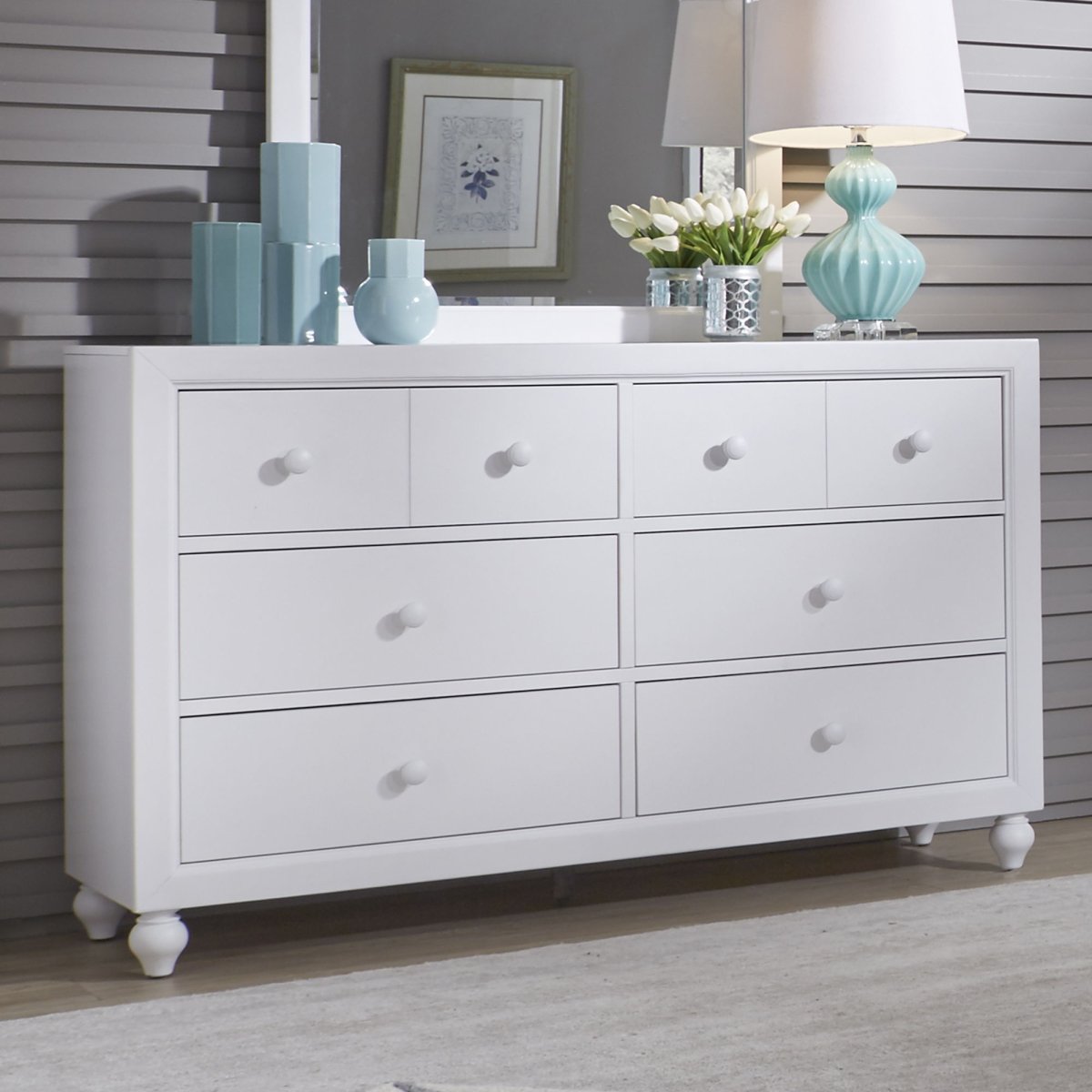 Cottage View - 6 Drawer Dresser Dressers by Liberty Furniture - Walls Furniture & Mattress