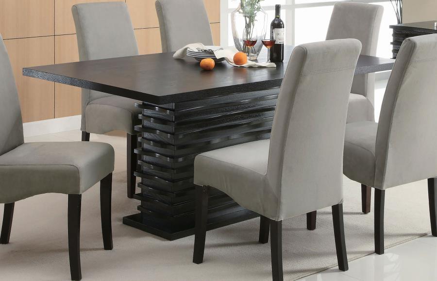 Stanton - Rectangular Dining Table - Black Dining Tables by CoasterEssence - Walls Furniture & Mattress