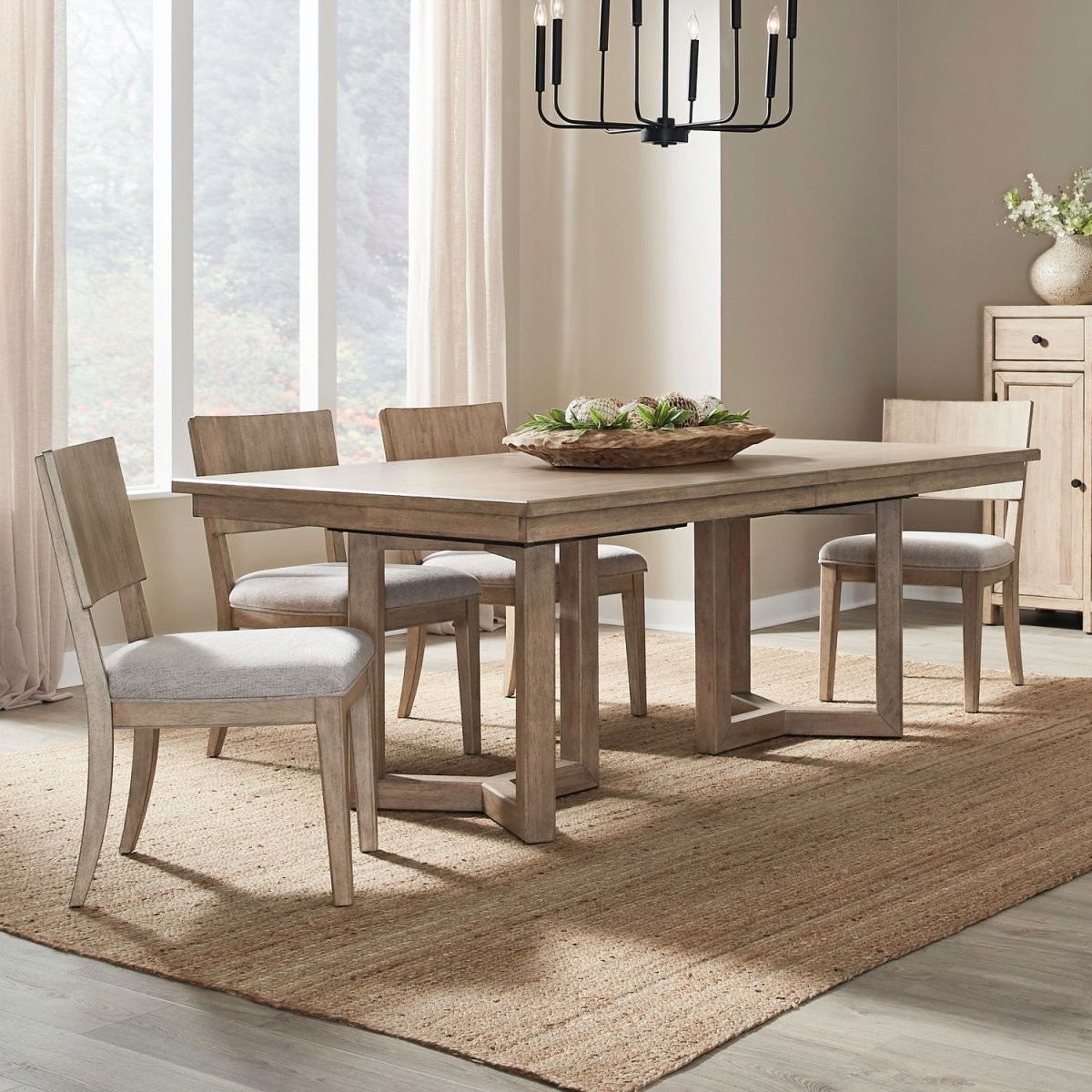 Proximity Place - Double Pedestal Table Set 5 Piece Dining Room Sets by Liberty Furniture - Walls Furniture & Mattress