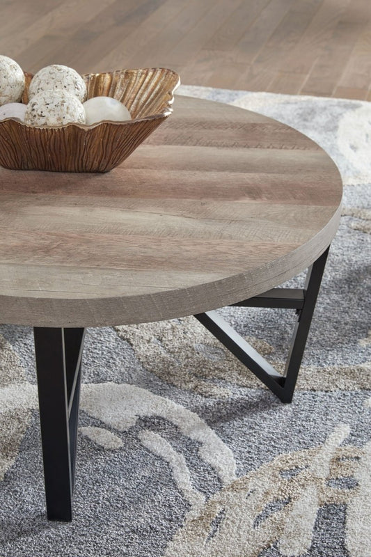 Deanlee - Occasional Table Set (Set of 3) - Grayish Brown / Black Table Sets by Signature Design by Ashley® - Walls Furniture & Mattress