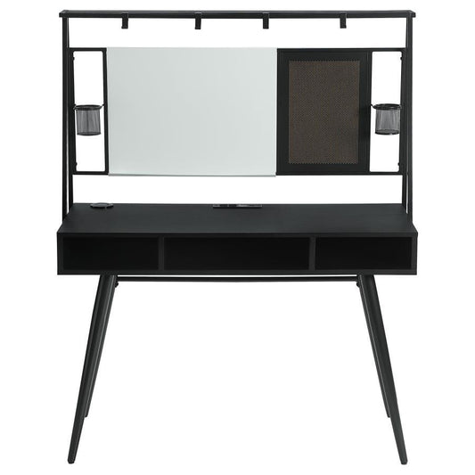 Jessie - Writing Desk With Whiteboard And USB - Black Writing Desks by CoasterEssence - Walls Furniture & Mattress