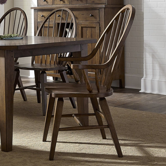 Hearthstone Ridge - Windsor Back Arm Chair Arm Chairs by Liberty Furniture - Walls Furniture & Mattress