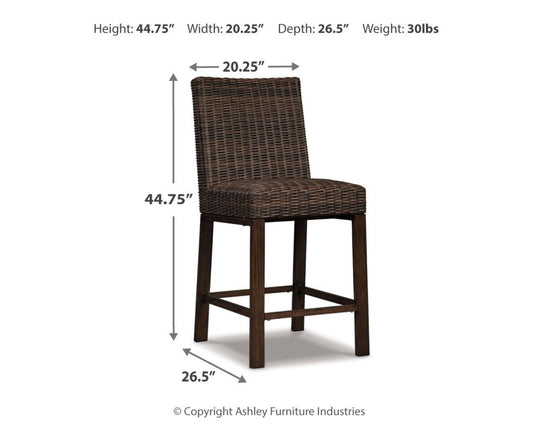 Paradise Trail - Barstool (Set of 2) - Medium Brown Stool Sets by Signature Design by Ashley® - Walls Furniture & Mattress