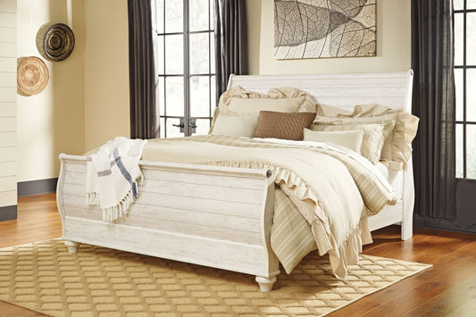 Willowton - Sleigh Bed Sleigh Beds by Signature Design by Ashley® - Walls Furniture & Mattress