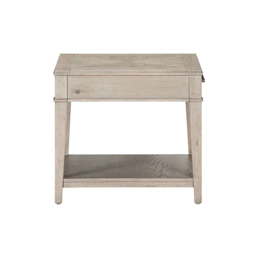 New Haven - End Table - Sanctuary White End Tables by Liberty Furniture - Walls Furniture & Mattress