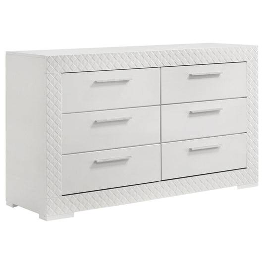 Ives - 6 - Drawer Dresser Dressers by Coaster Fine Furniture - Walls Furniture & Mattress
