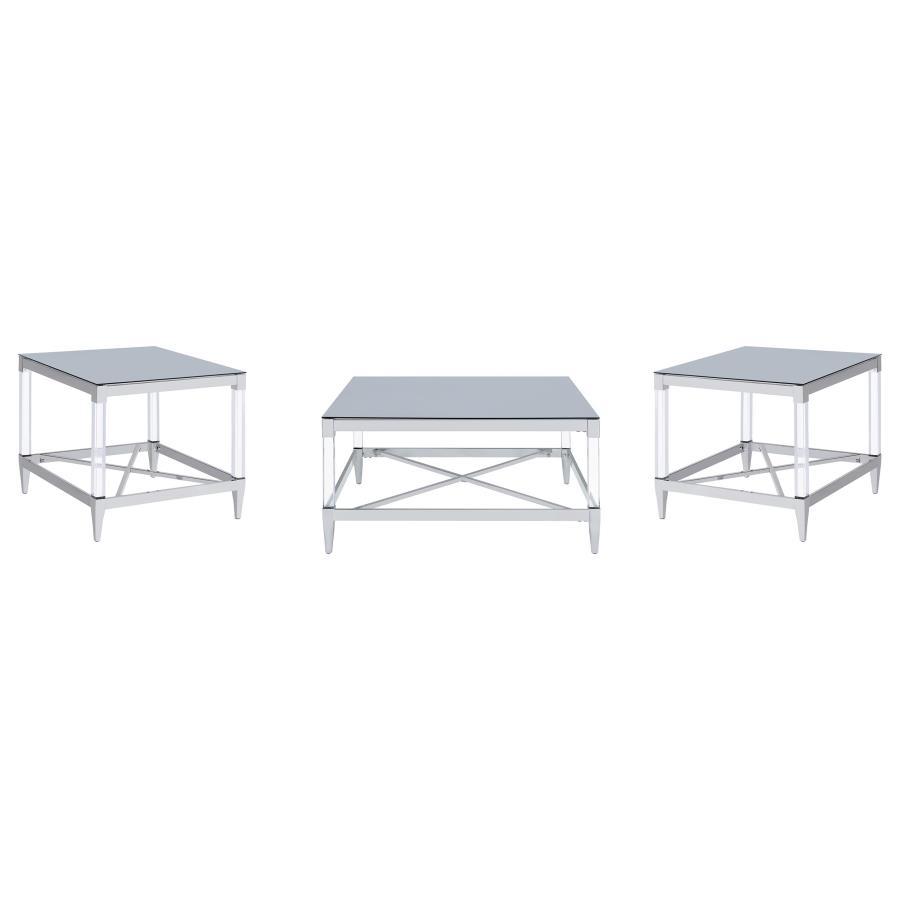 Lindley - Square Coffee And End Table Set Table Sets by Coaster Fine Furniture - Walls Furniture & Mattress