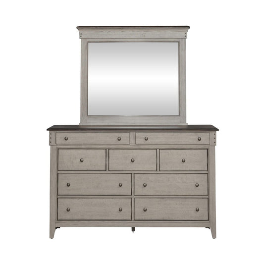 Ivy Hollow - Dresser & Mirror - White Dresser & Mirror by Liberty Furniture - Walls Furniture & Mattress