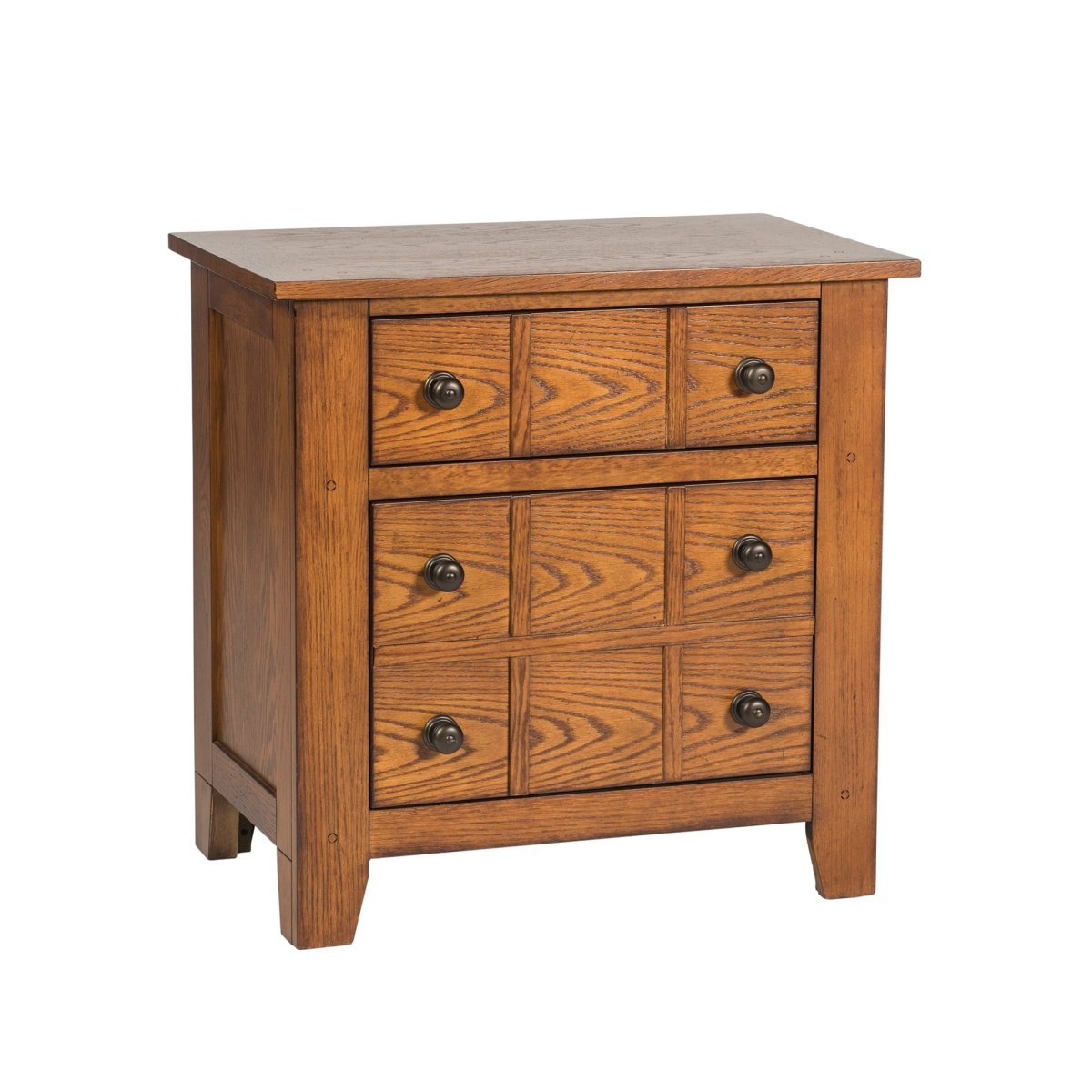 Grandpas Cabin - Nightstand - Light Brown Accent Nightstands by Liberty Furniture - Walls Furniture & Mattress