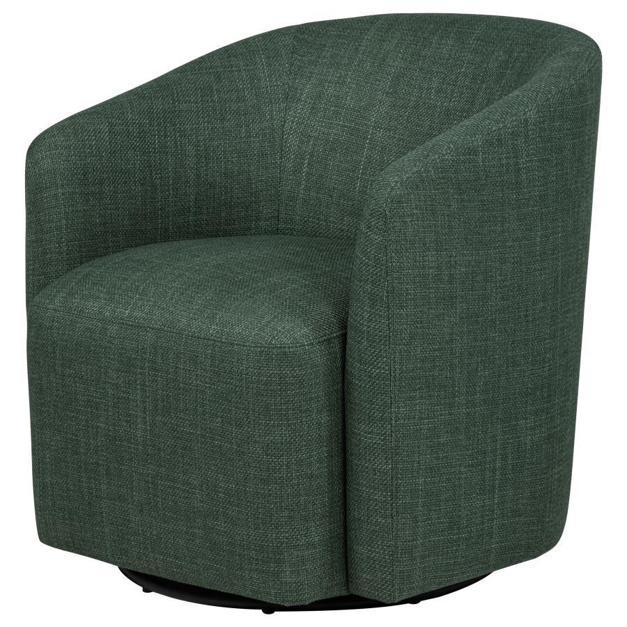 Mossbrook - Fabric Upholstered Swivel Accent Chair Swivel Chairs by Coaster Fine Furniture - Walls Furniture & Mattress