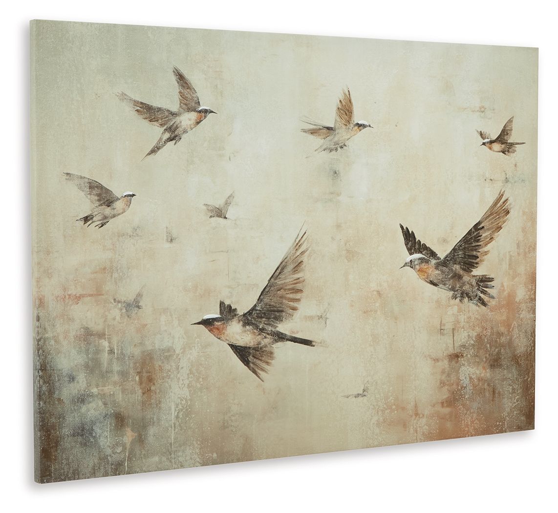 Collmund - Wall Art - Gray / Brown Canvas Art by Signature Design by Ashley® - Walls Furniture & Mattress