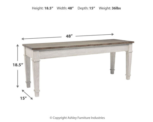 Skempton - Storage Bench - White Storage Benches by Signature Design by Ashley® - Walls Furniture & Mattress