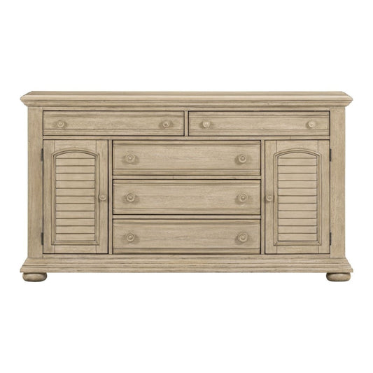 Summer House - 2 Door 5 Drawer Dresser - Sand Dune Dressers by Liberty Furniture - Walls Furniture & Mattress