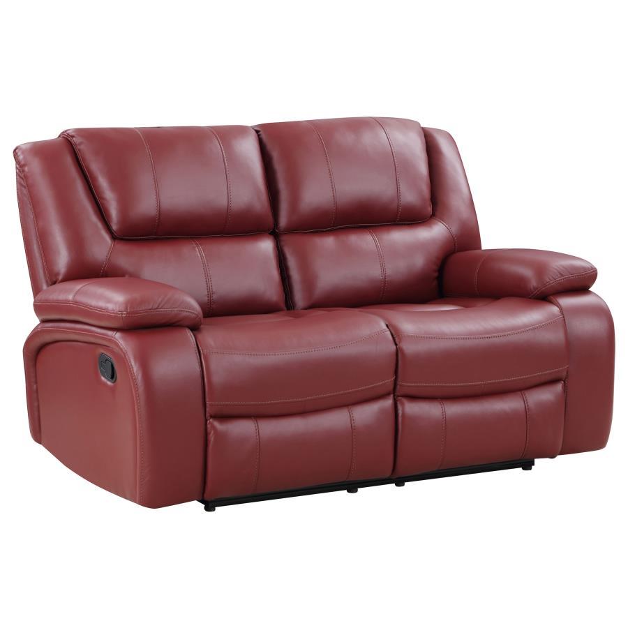 Camila - Upholstered Motion Reclining Loveseat Reclining Loveseats by Coaster Fine Furniture - Walls Furniture & Mattress