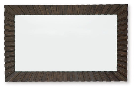 Advin - Dark Brown - Accent Mirror Accent Mirrors by Signature Design by Ashley® - Walls Furniture & Mattress