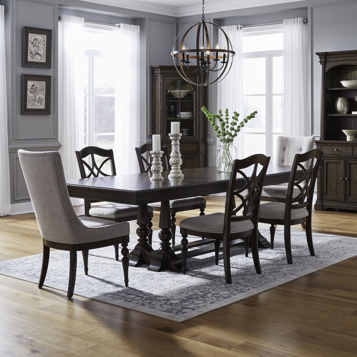 Arden Road - Trestle Table Set 5 Piece Dining Room Sets by Liberty Furniture - Walls Furniture & Mattress