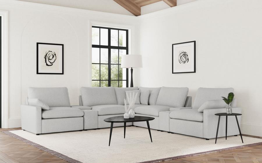 Collins - 7 - Piece Modular Power Reclining Sectional Reclining Sectionals by Coaster Fine Furniture - Walls Furniture & Mattress
