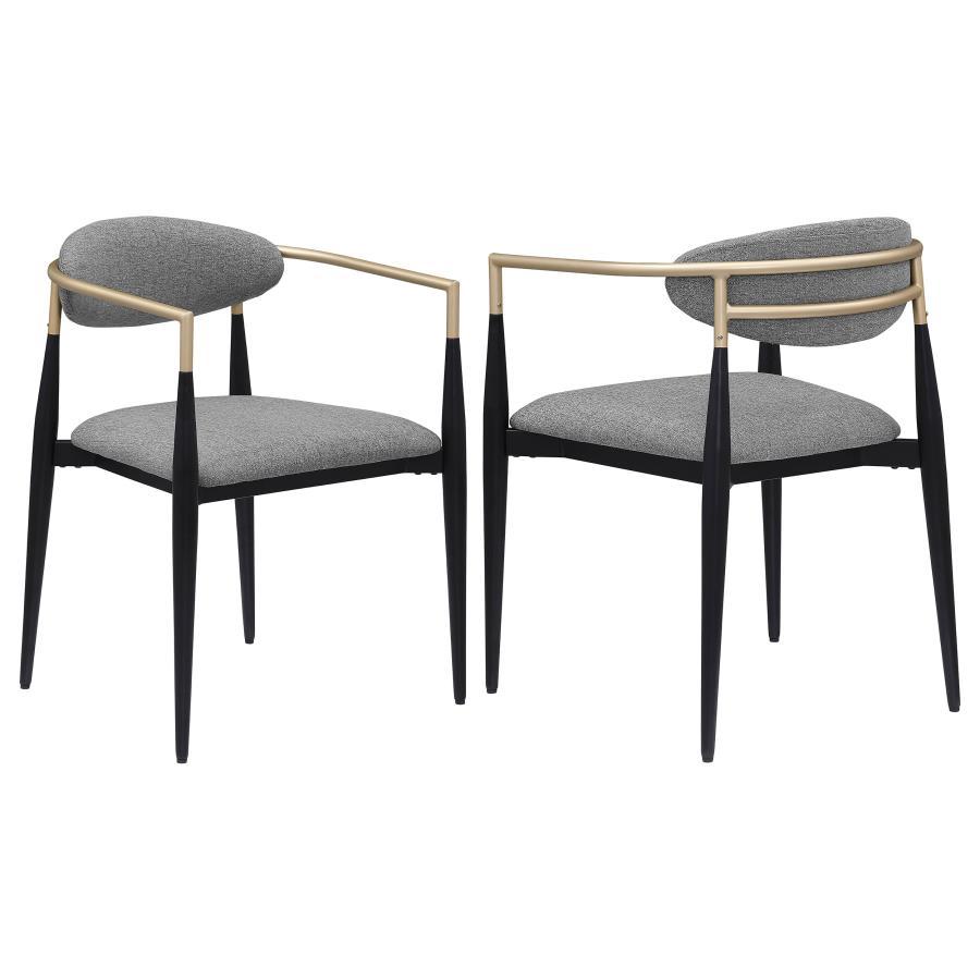 Alexis - Fabric Upholstered Dining Arm Chair (Set of 2) Chair Sets by Coaster Fine Furniture - Walls Furniture & Mattress