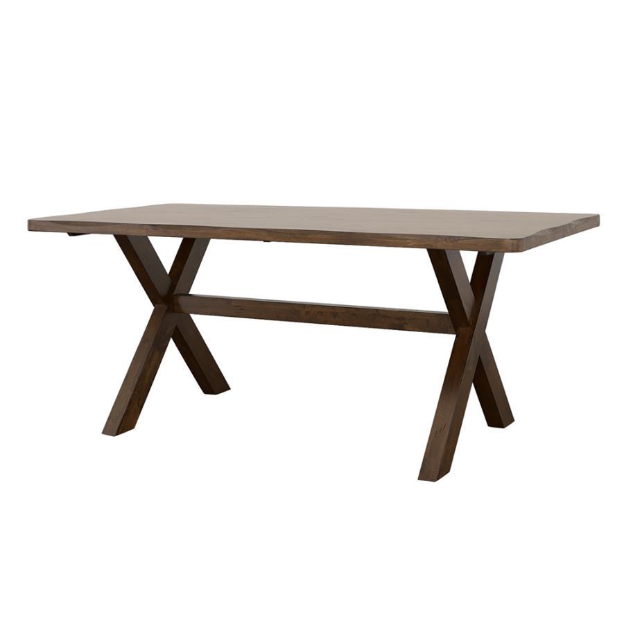 Alston - Rectangular Dining Table - Knotty Nutmeg Dining Tables by CoasterEveryday - Walls Furniture & Mattress