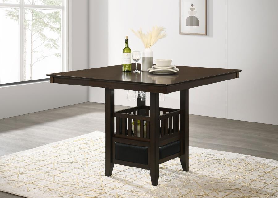 Jaden - Square Counter Height Dining Table - Espresso Counter Tables by CoasterEveryday - Walls Furniture & Mattress