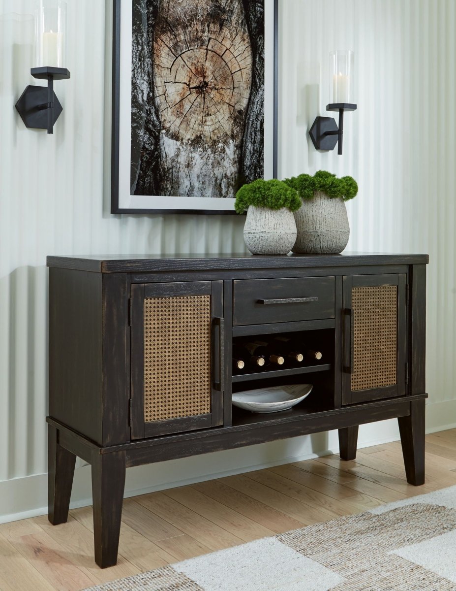 Galliden - Dining Room Server - Black Servers by Signature Design by Ashley® - Walls Furniture & Mattress
