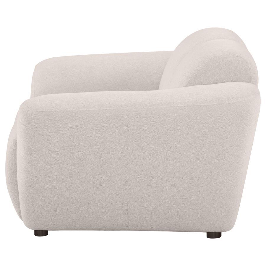 Destino - Chenille Upholstered Splayed Arm Accent Chair - Greige Arm Chairs by Coaster Fine Furniture - Walls Furniture & Mattress
