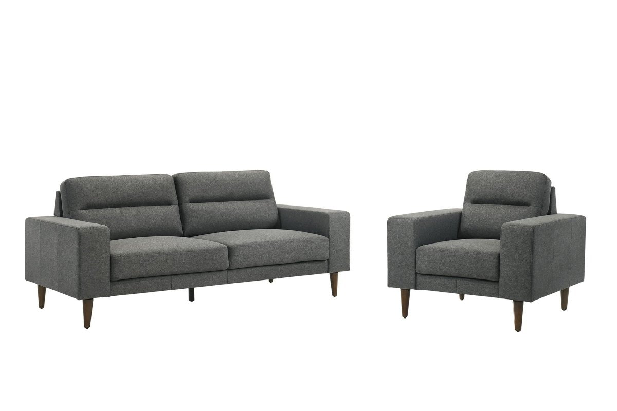 Vale - 2 Piece Sofa & Chair - Gray 2 Piece Living Room Sets by New Classic - Walls Furniture & Mattress