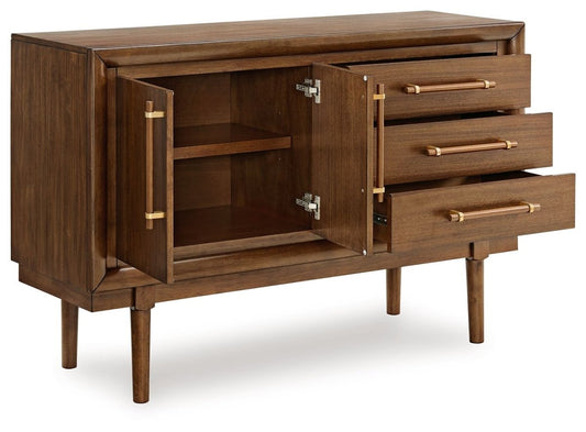 Lyncott - Dining Room Server - Brown Servers by Signature Design by Ashley® - Walls Furniture & Mattress