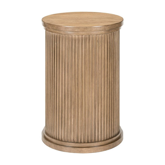 Haven Hills - Round Chairside Table - Camel Beige Chair Side Tables by Liberty Furniture - Walls Furniture & Mattress